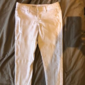 White Mid-Rise Jeans